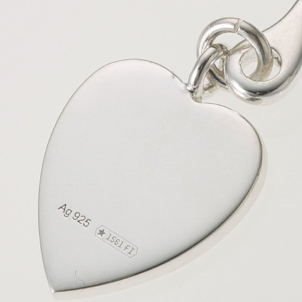 NEW, Gucci Sterling Silver Trademark Heart Dangle Earrings - Picture 13 of 16